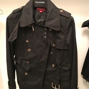 Black rain jacket